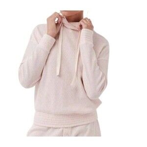 Pact S Hooded Pastel Pink Thermal Top Long Sleeve Organic Cotton